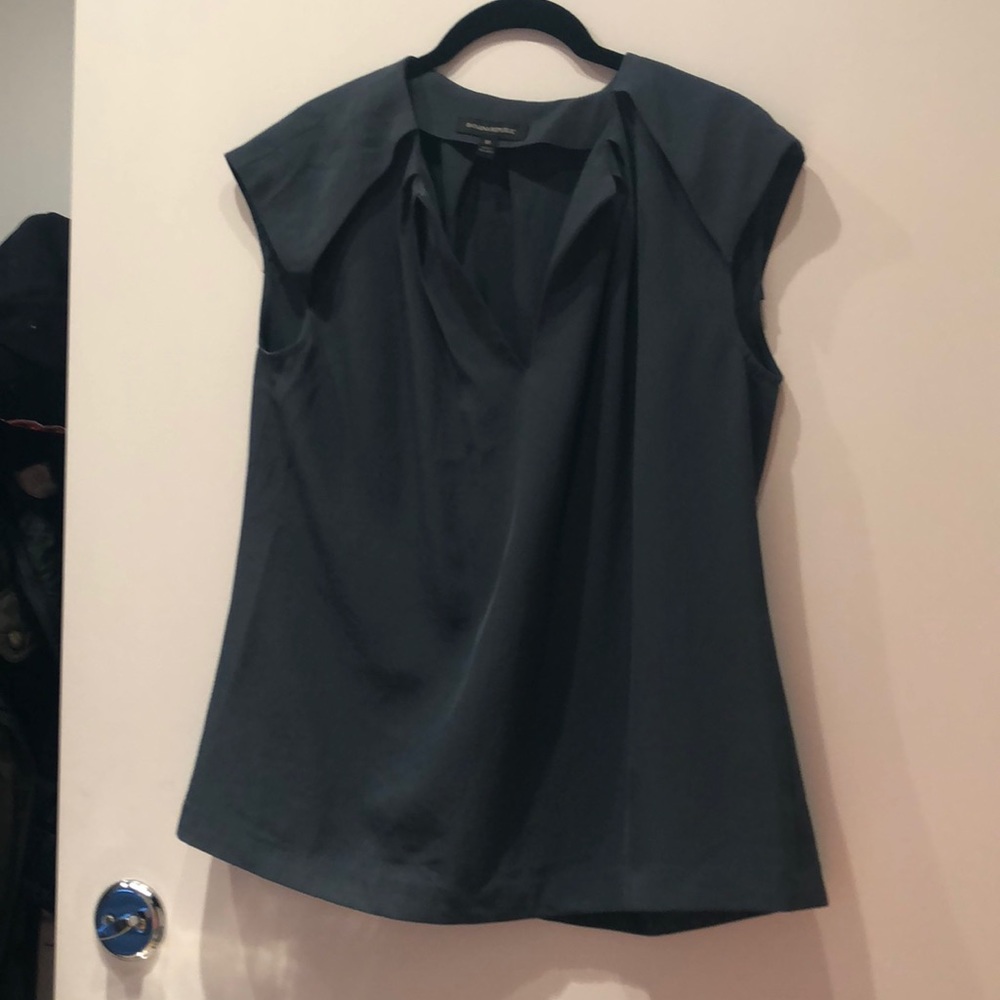 Dark green banana republic blouse